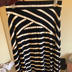 Navy and white Skirt